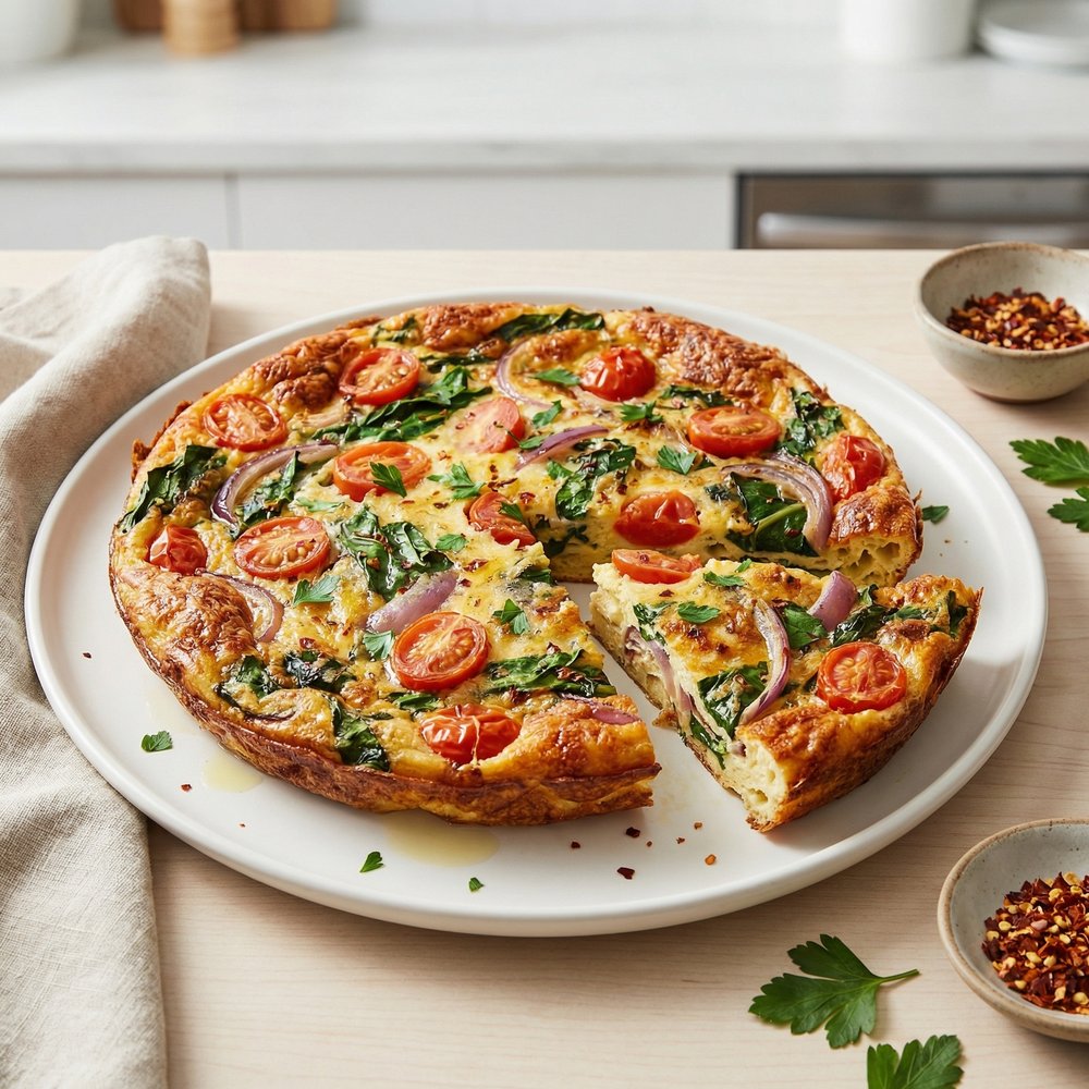 Leftover Greens Frittata