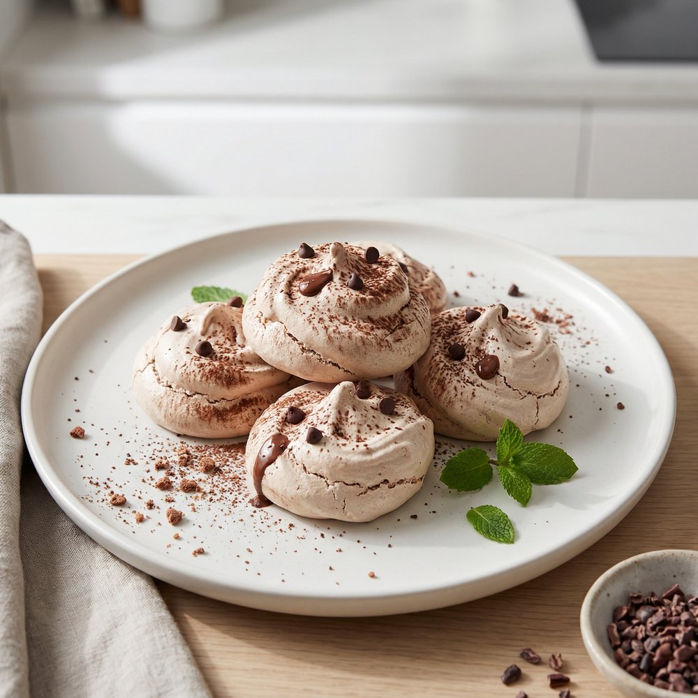 Passover Cocoa-Chocolate Chip Meringues