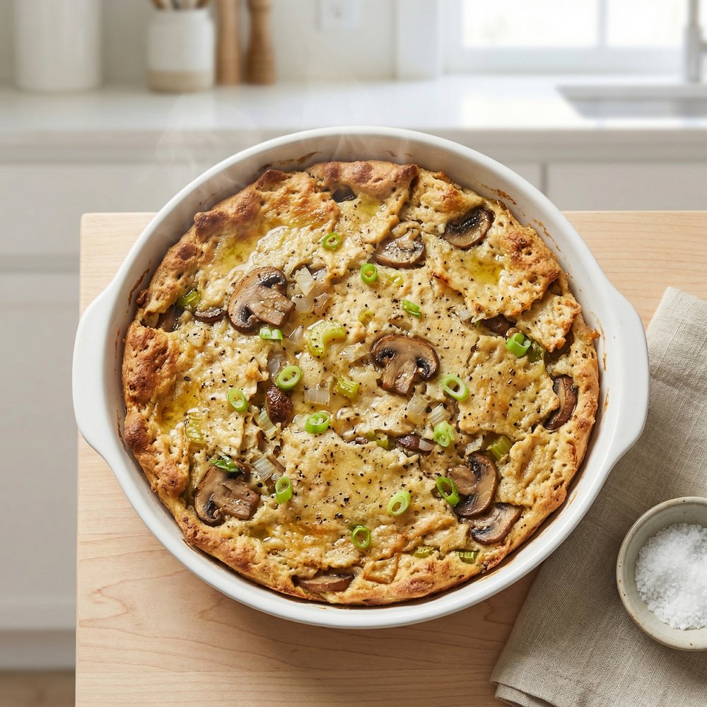 Passover Matzo-Mushroom Stuffing