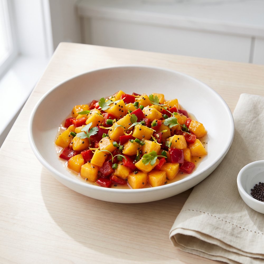 Peach and Pepper Relish