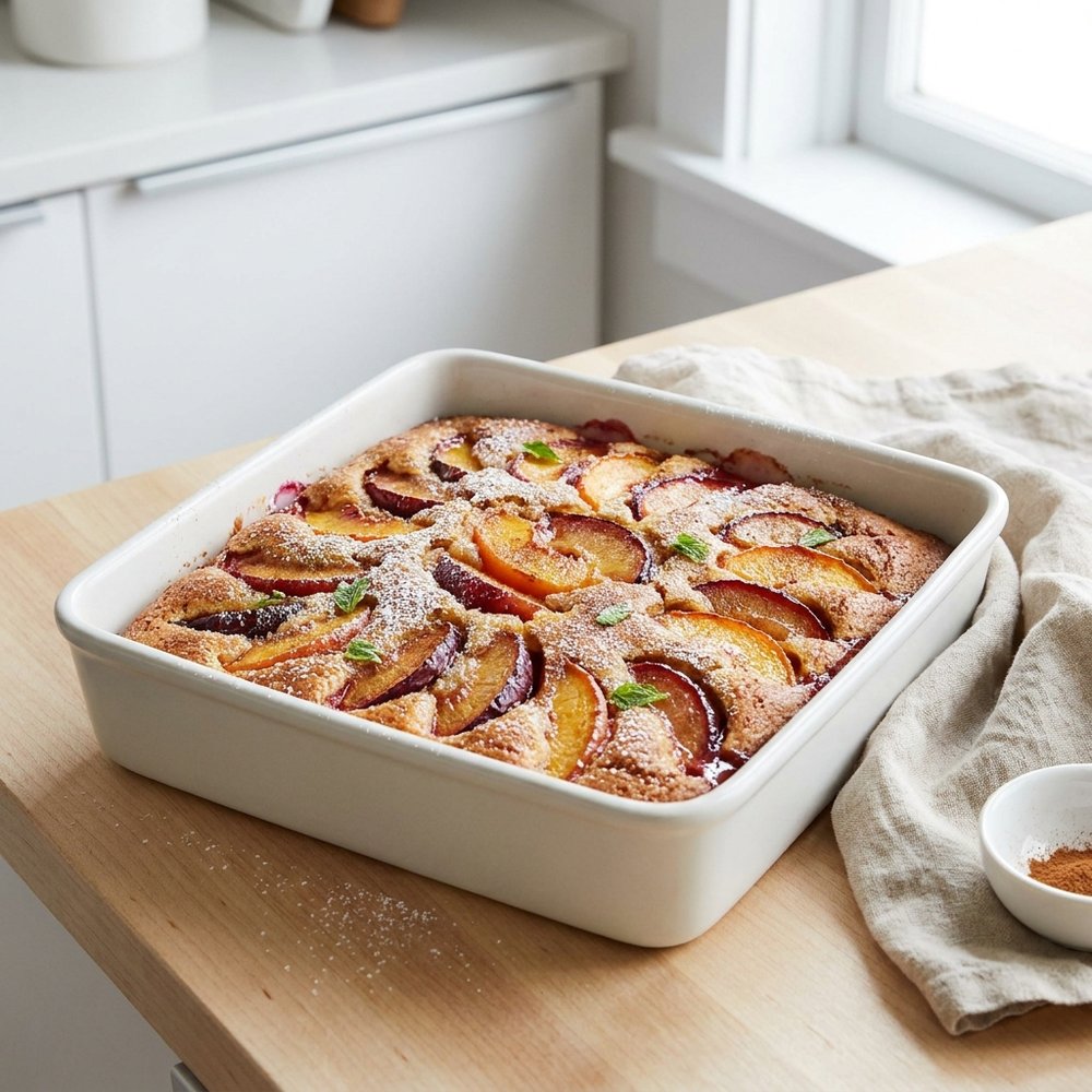 Peach and Plum Cake