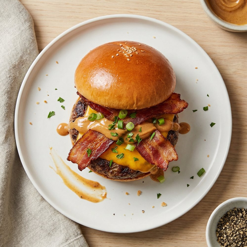 Peanut Butter Bacon Burger