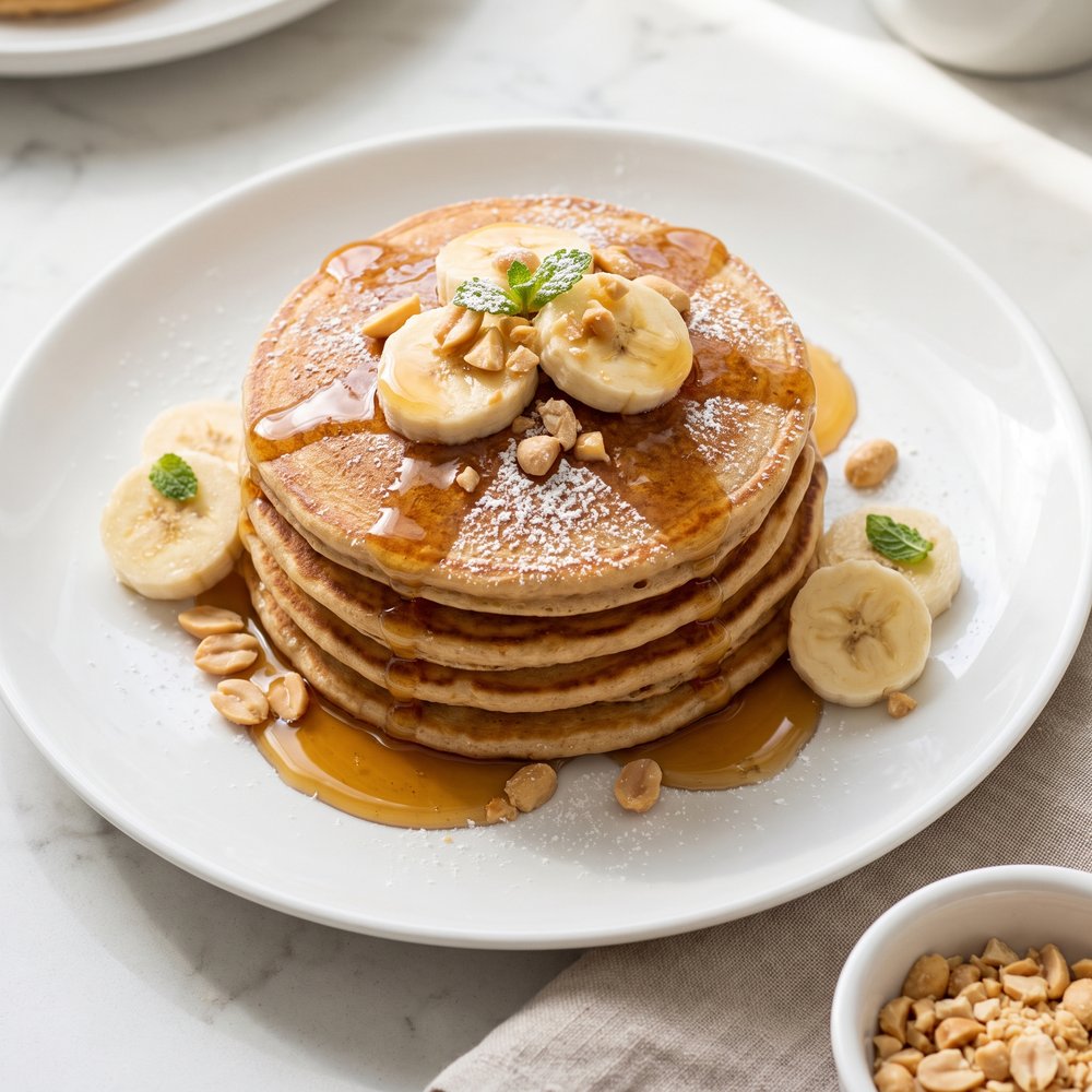 Peanut Butter Banana Pancakes