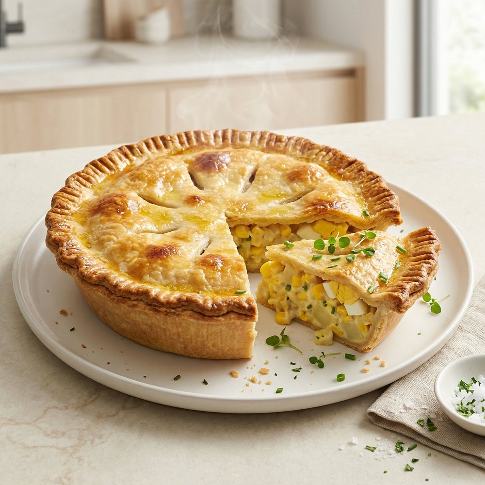 Amish-Style Pennsylvania Dutch Corn Pie