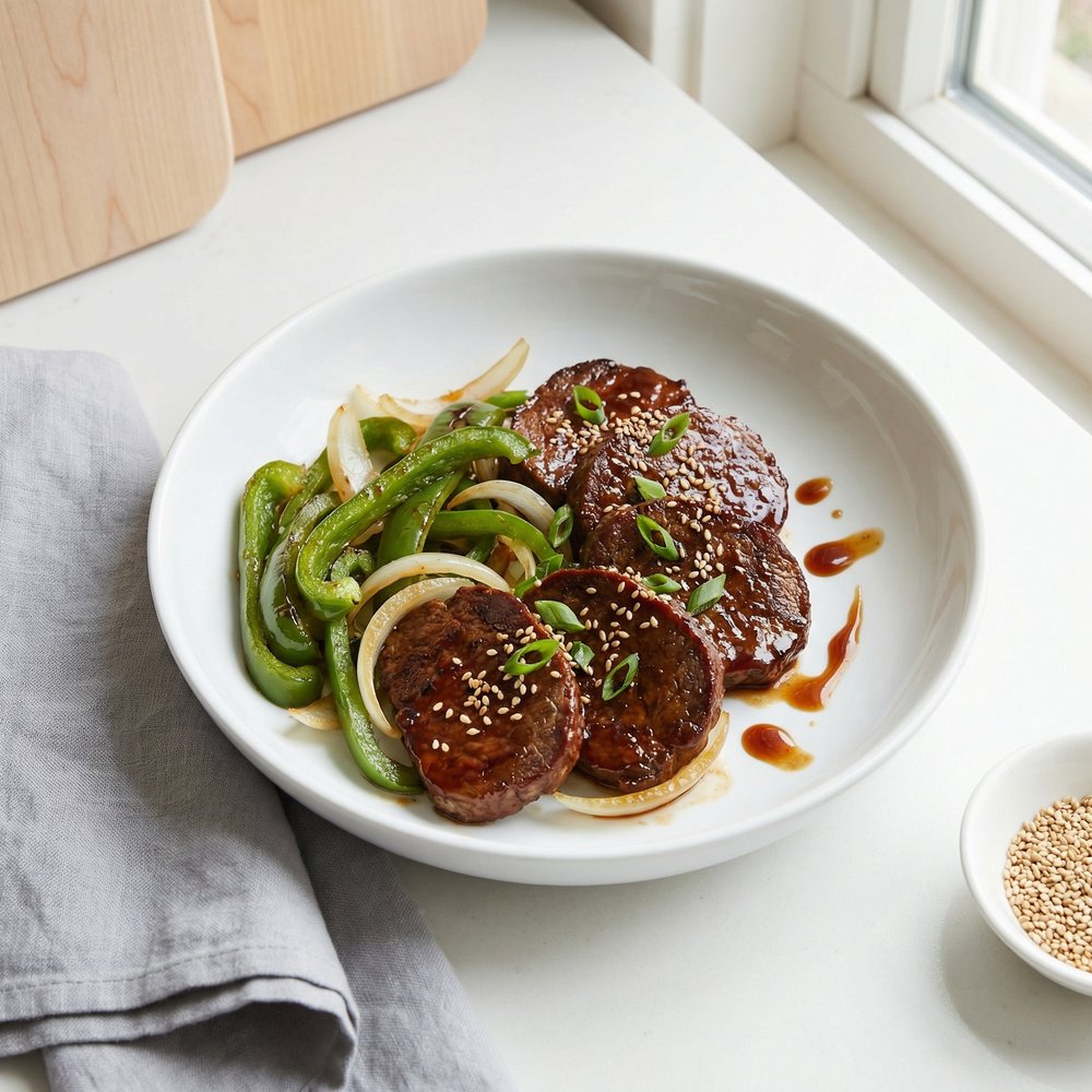 Chinese Pepper Round Steak