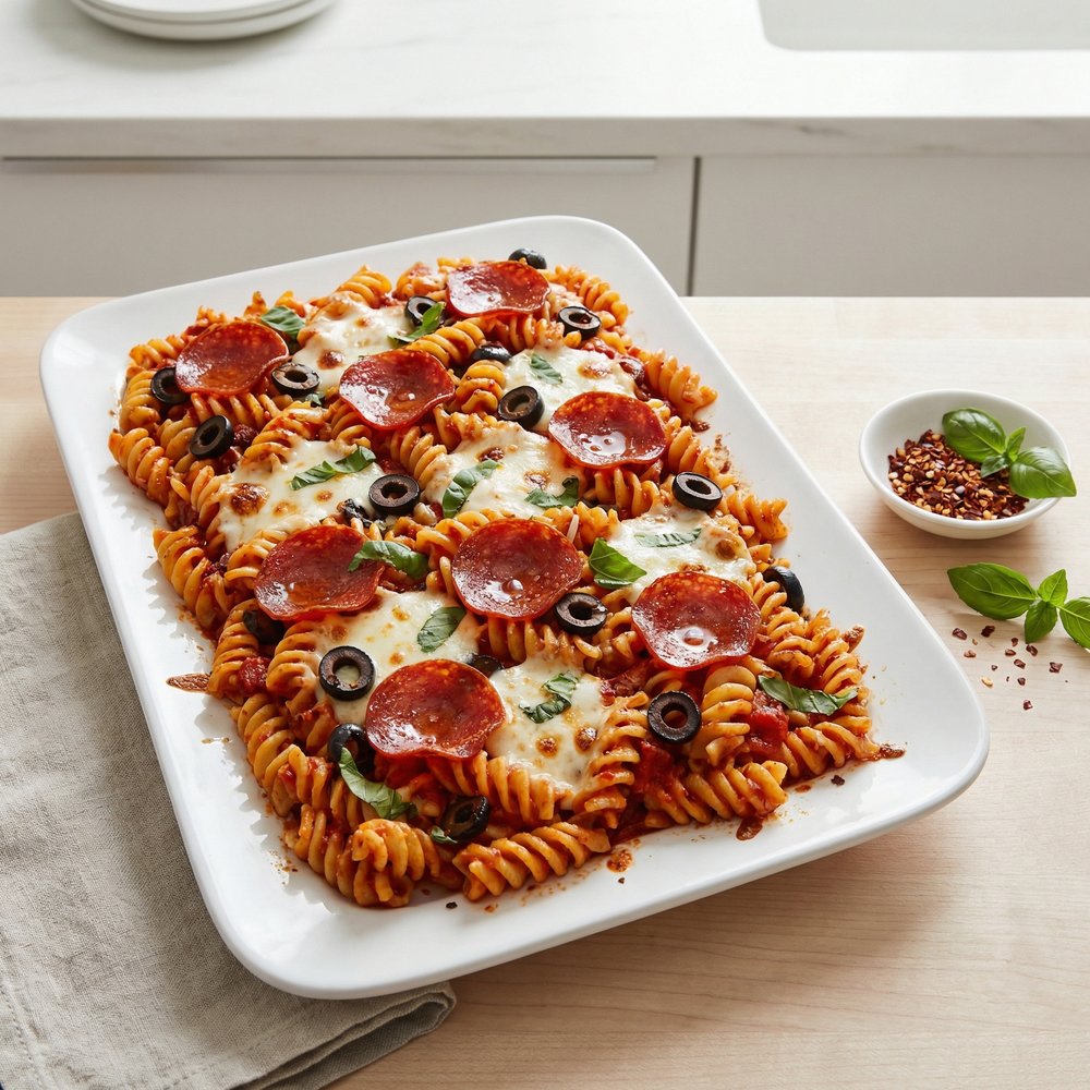 Pepperoni Pasta Bake