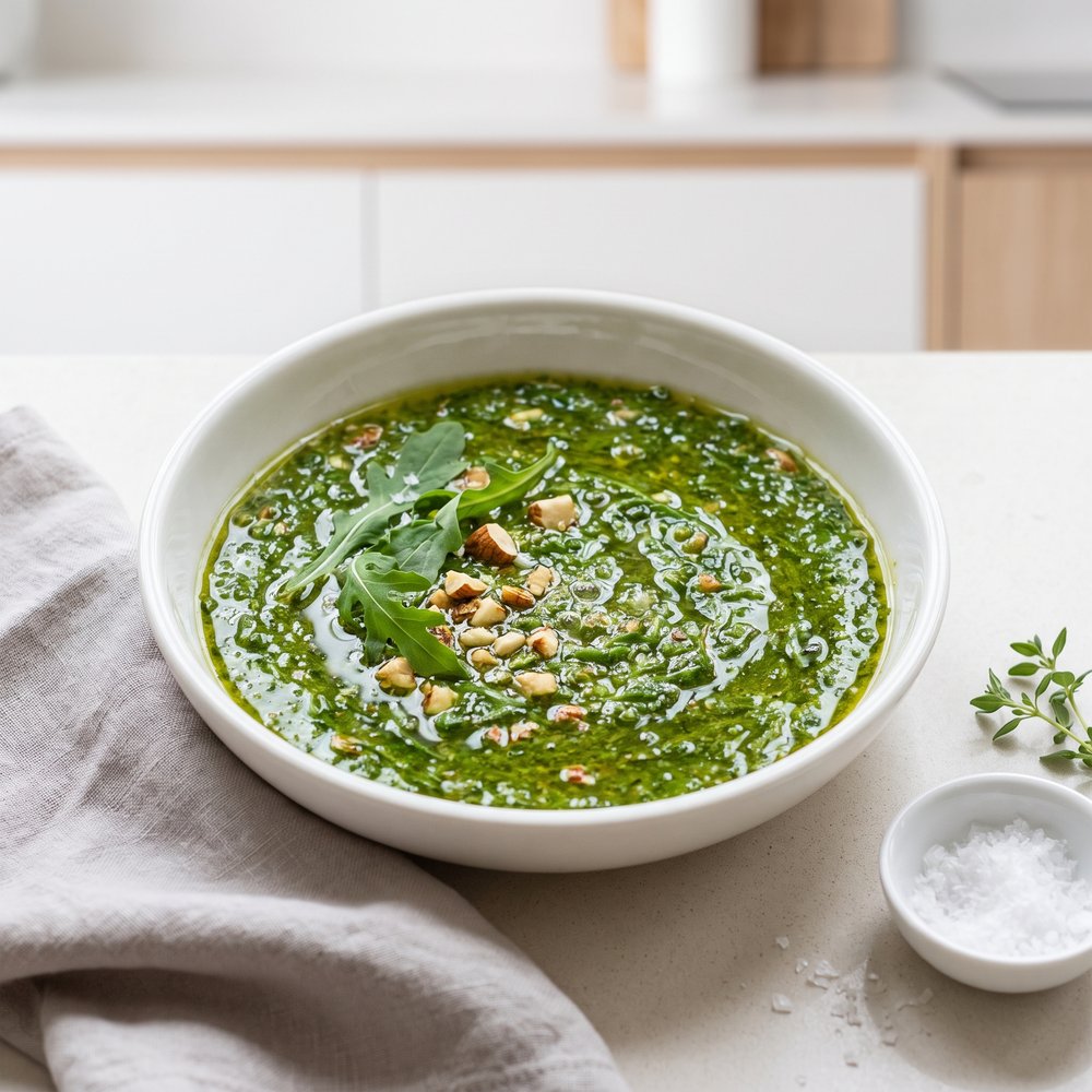 Peppery Arugula Almond Pesto