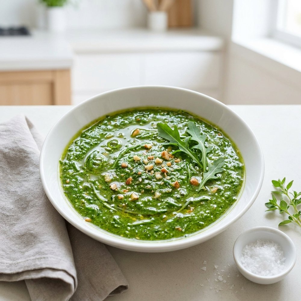 Peppery Arugula Almond Pesto