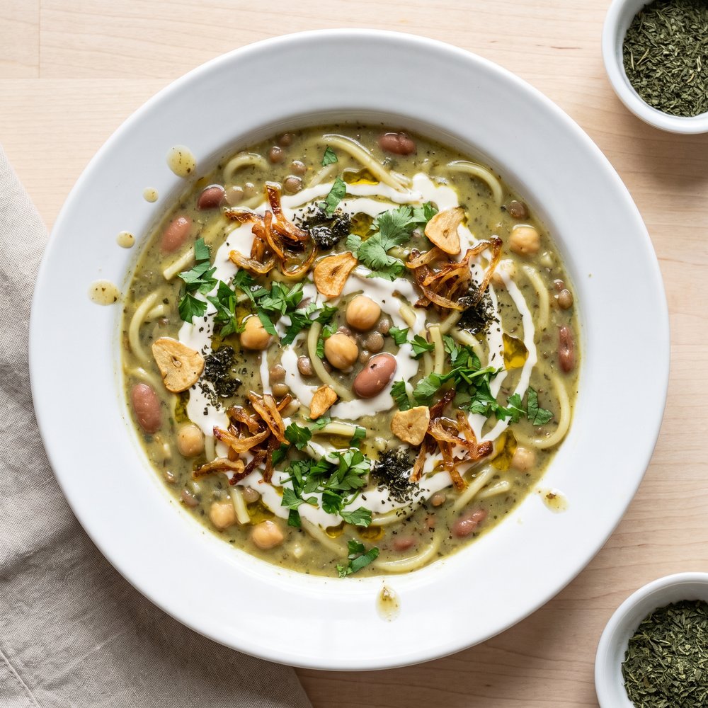 Persian Herb and Noodle Stew (Ash Reshteh)