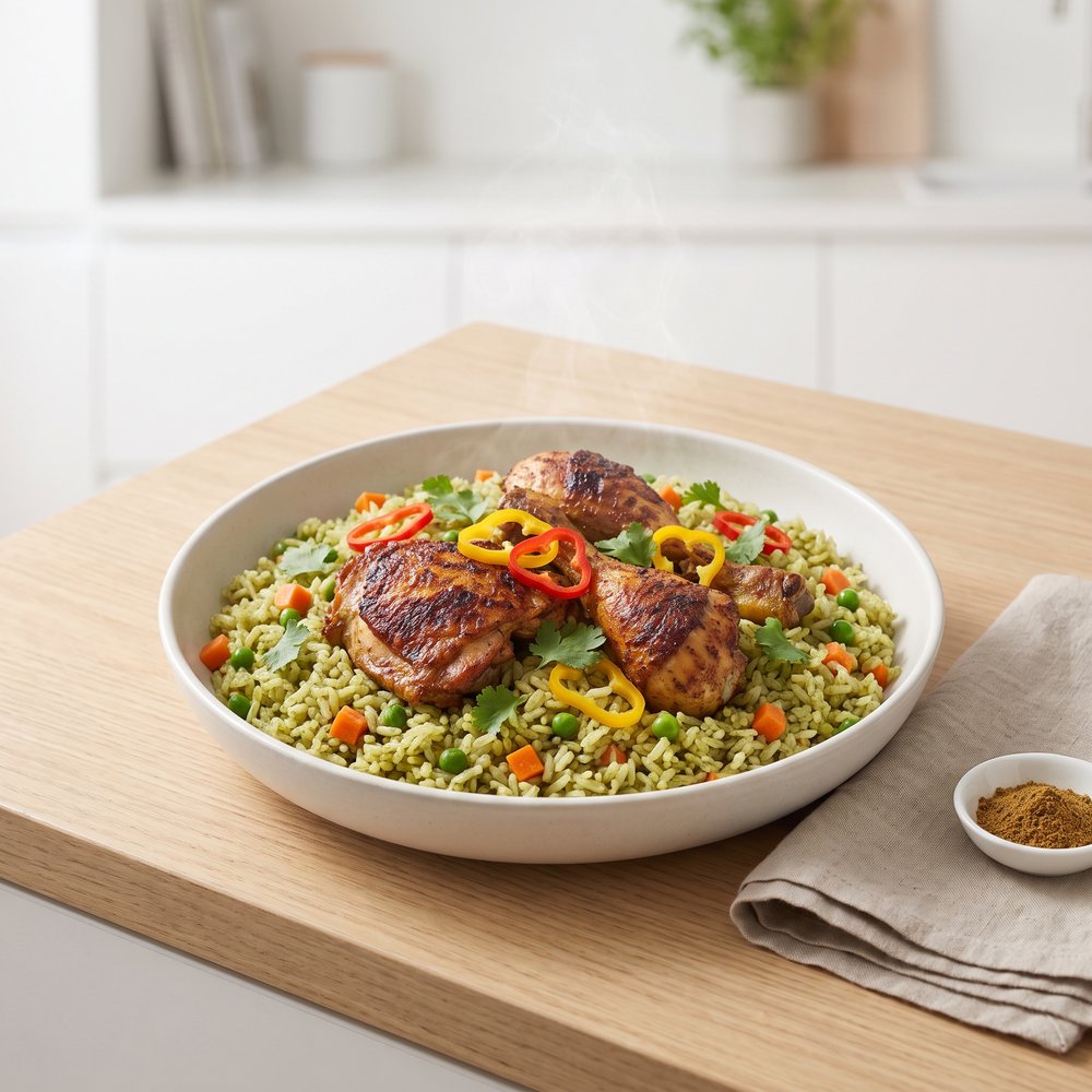 Peruvian-Style Arroz con Pollo (Chicken and Rice)