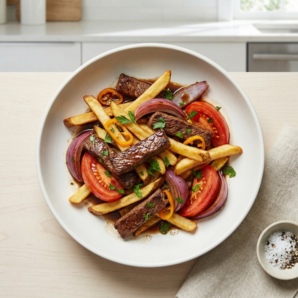 Peruvian-Style Lomo Saltado Stir-Fry