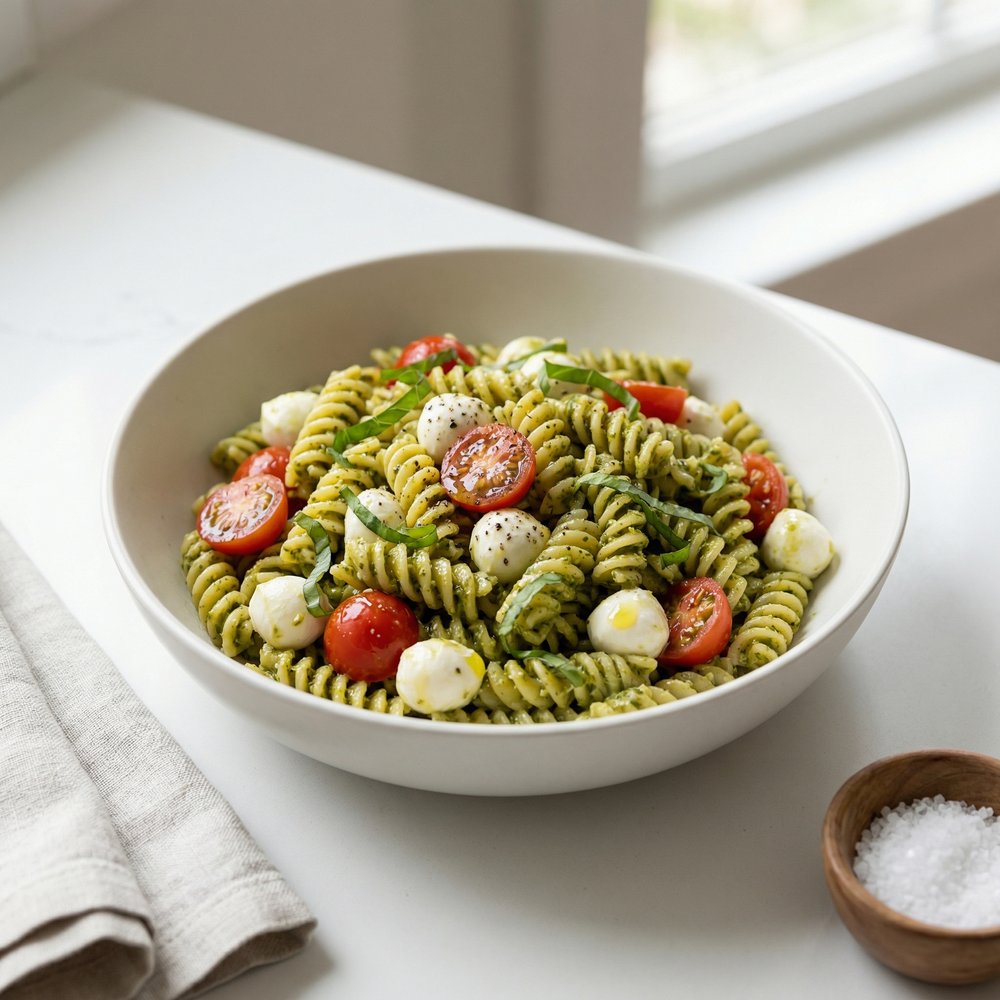 Caprese Pesto Rotini Salad