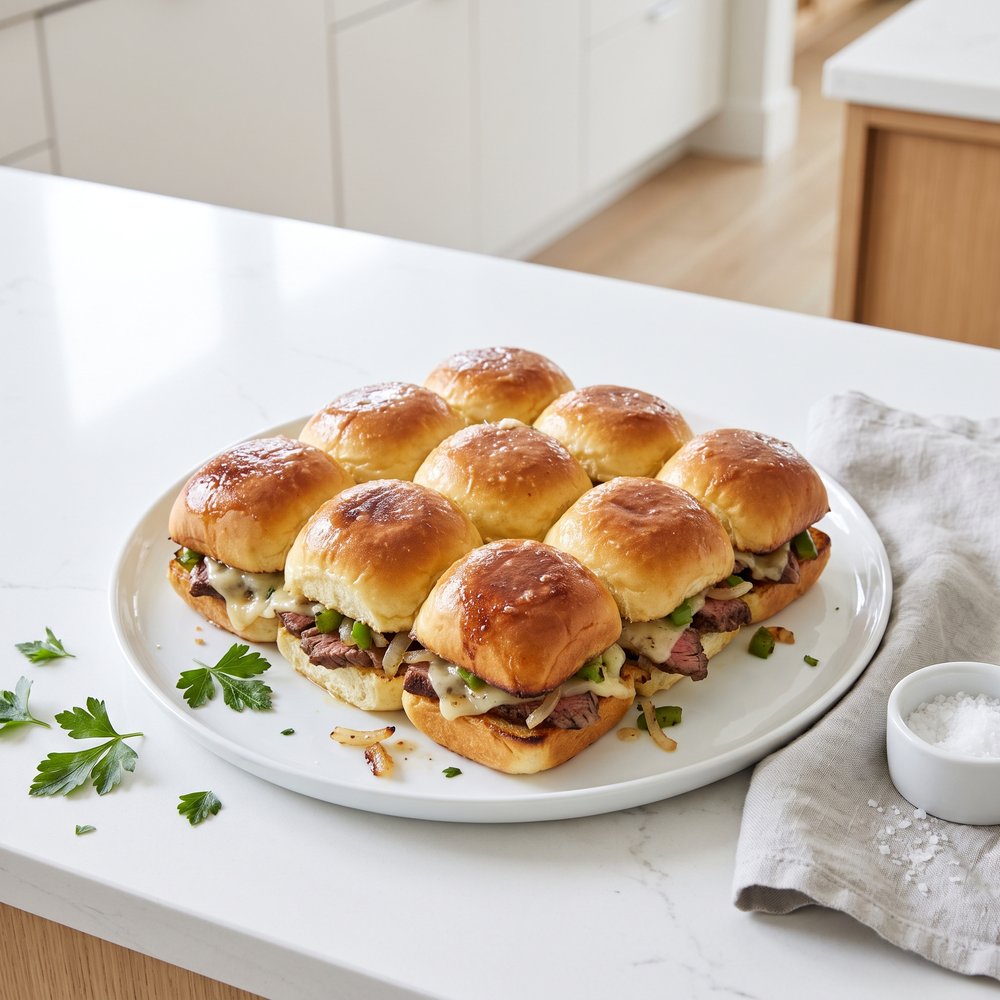 Philly Cheese Steak Sliders
