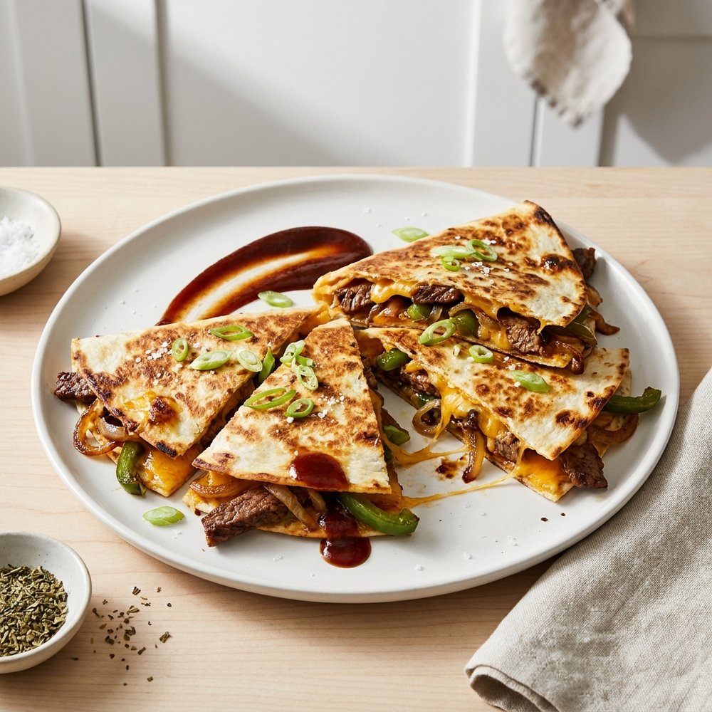 Philly Cheesesteak Quesadillas