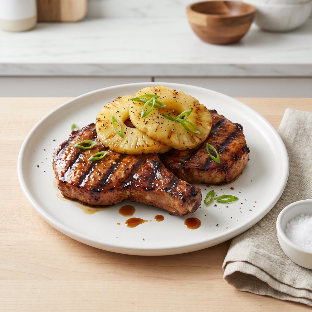 Pineapple Grilled Pork Chops