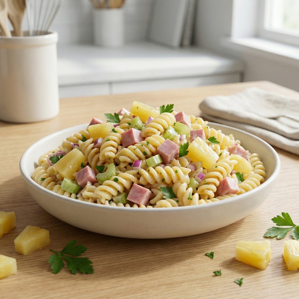 Macaroni, Pineapple, and Ham Salad