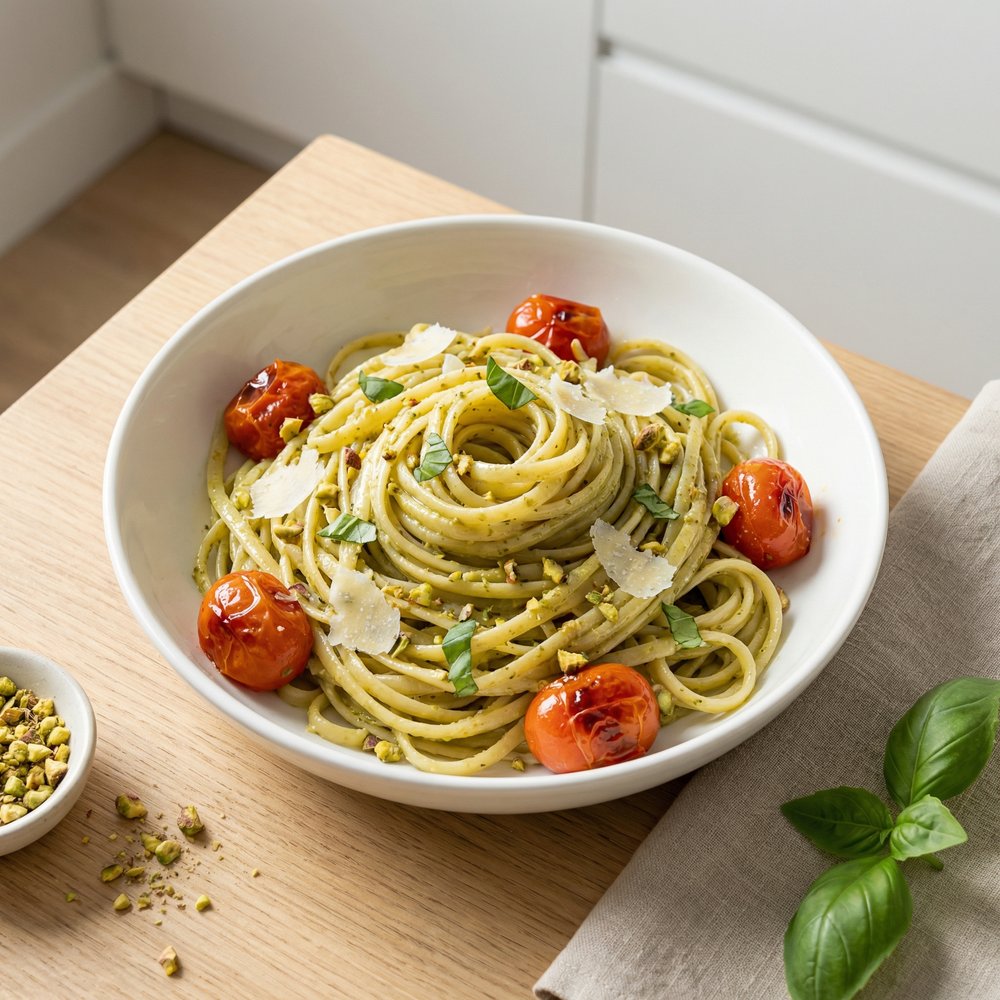 Lynne's Linguine con Pesto di Pistacchi