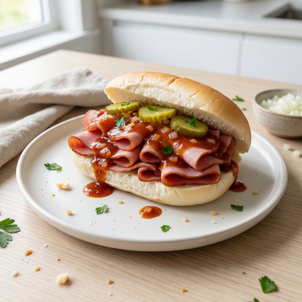 Pittsburgh-Style Chipped Ham BBQ Sandwich Filling