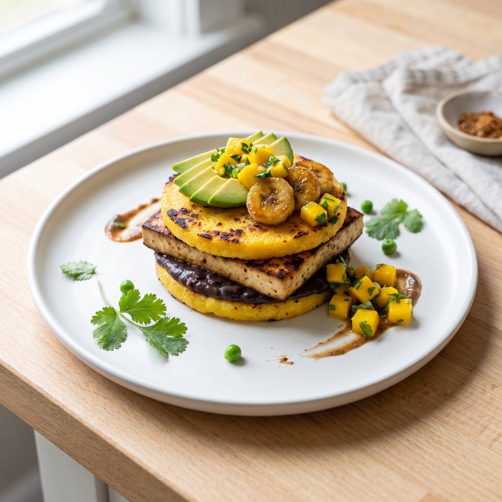 Plant-Based Arepas with Polenta