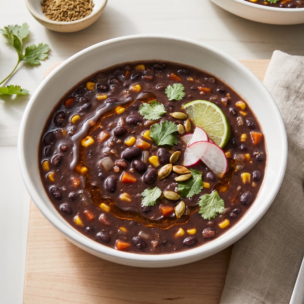 Plant-Based Black Bean Soup