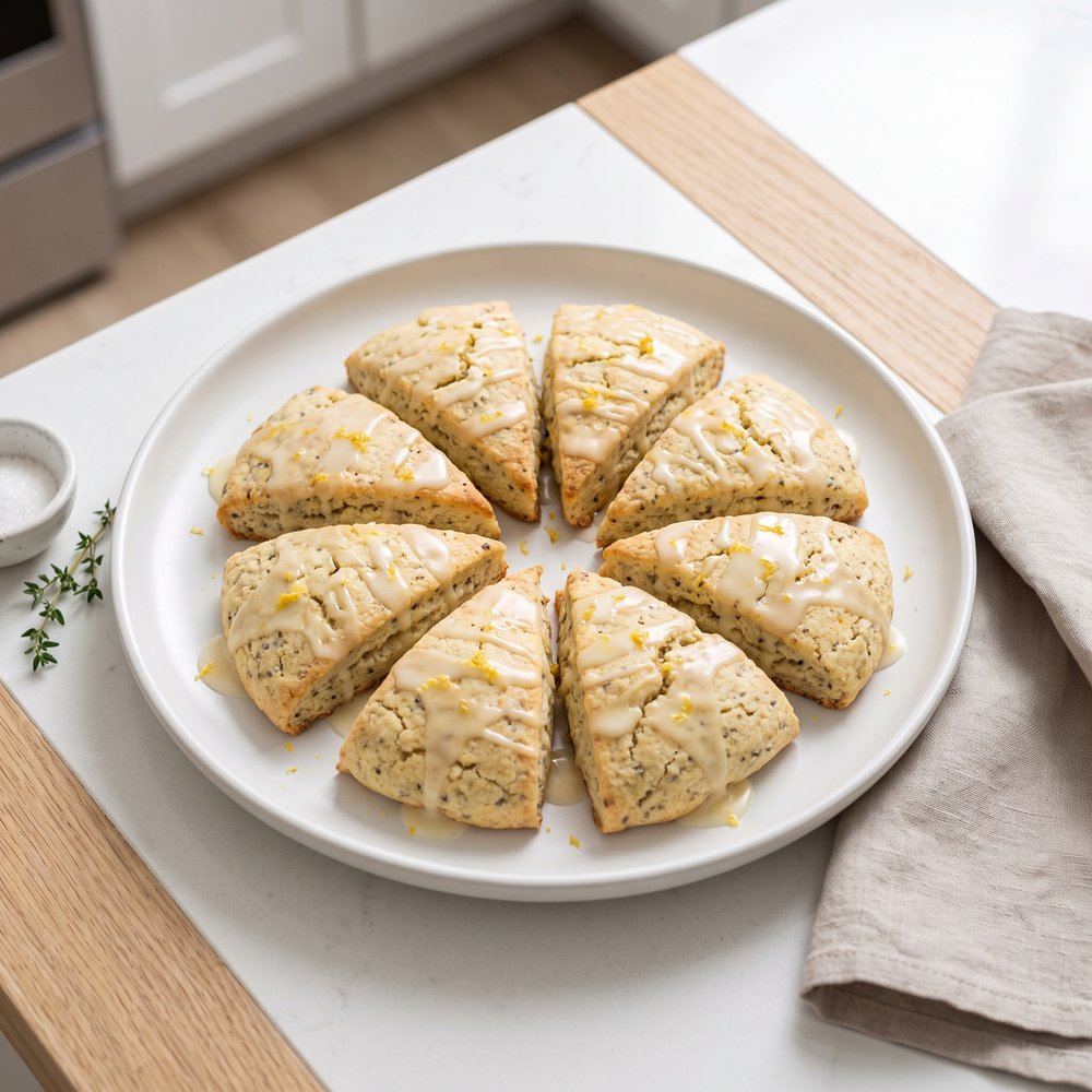 Plant-Based Lemon Chia Scones