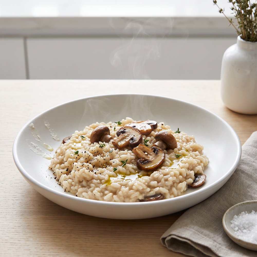 Plant-Based Mushroom Risotto