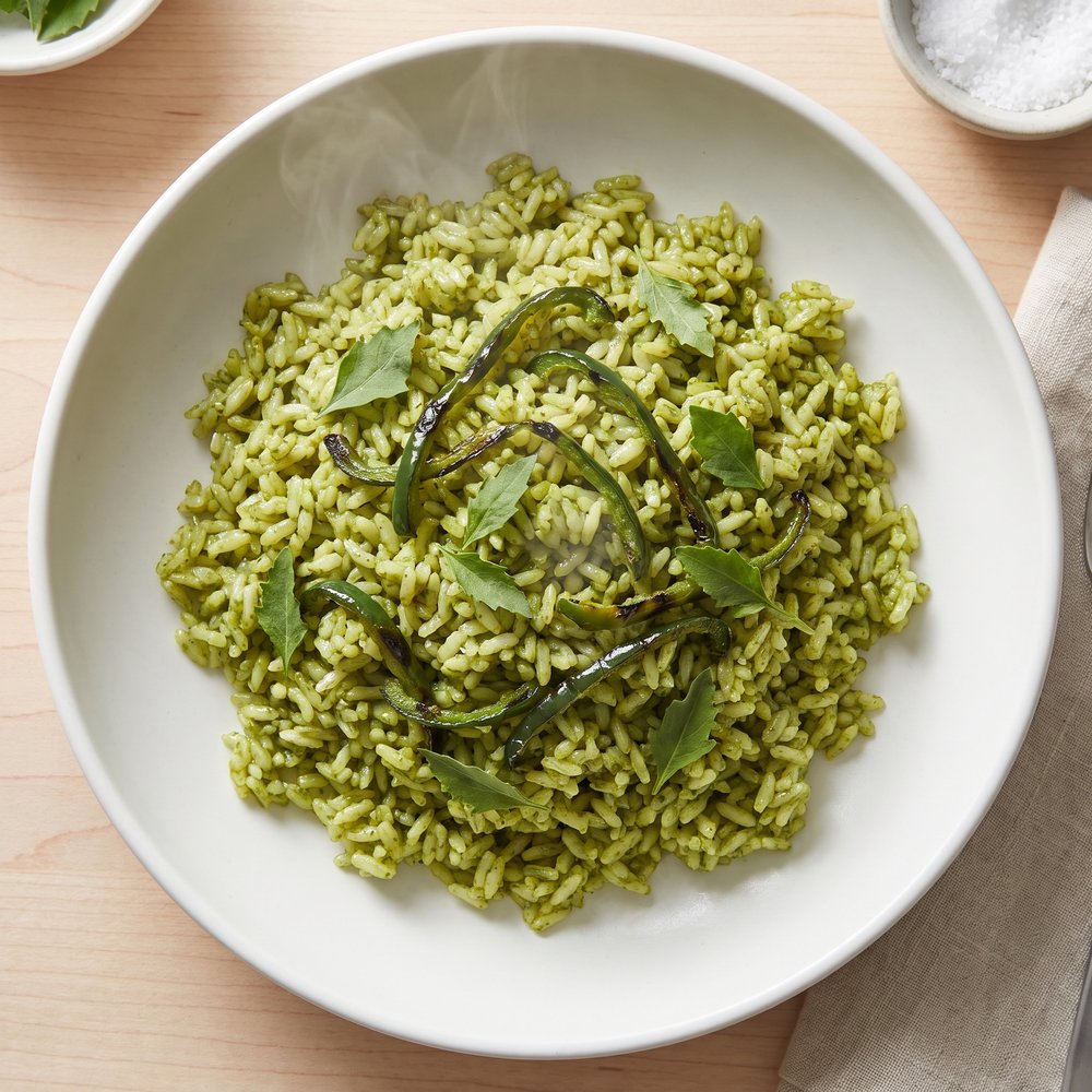 Poblano Chile Green Rice