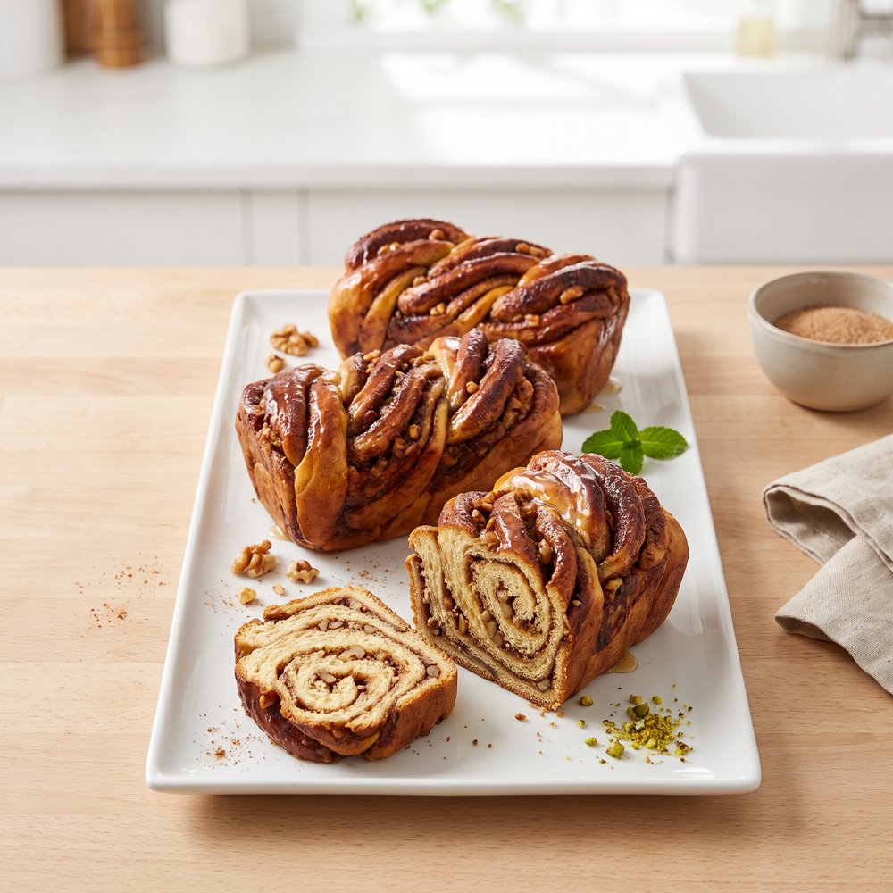 Polish Cinnamon-Walnut Babka Loaf