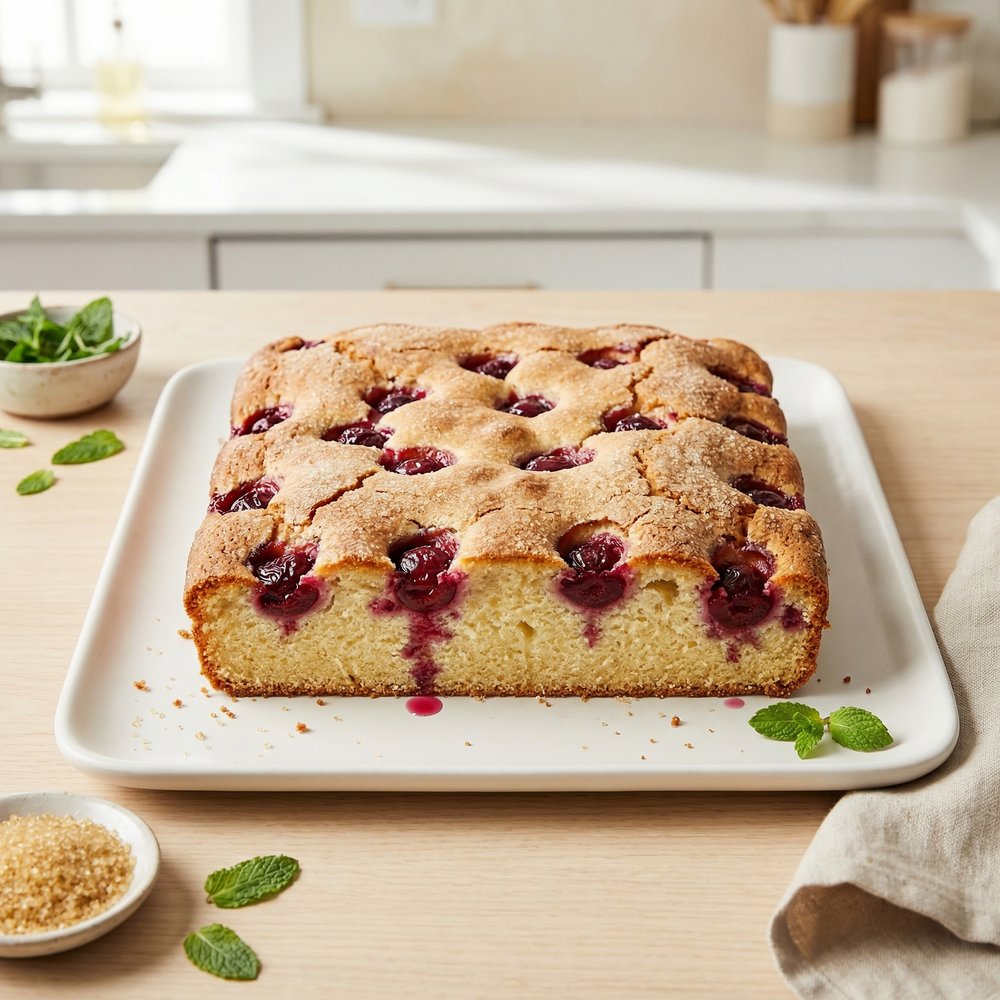 Polish-Style Yogurt Cherry Cake