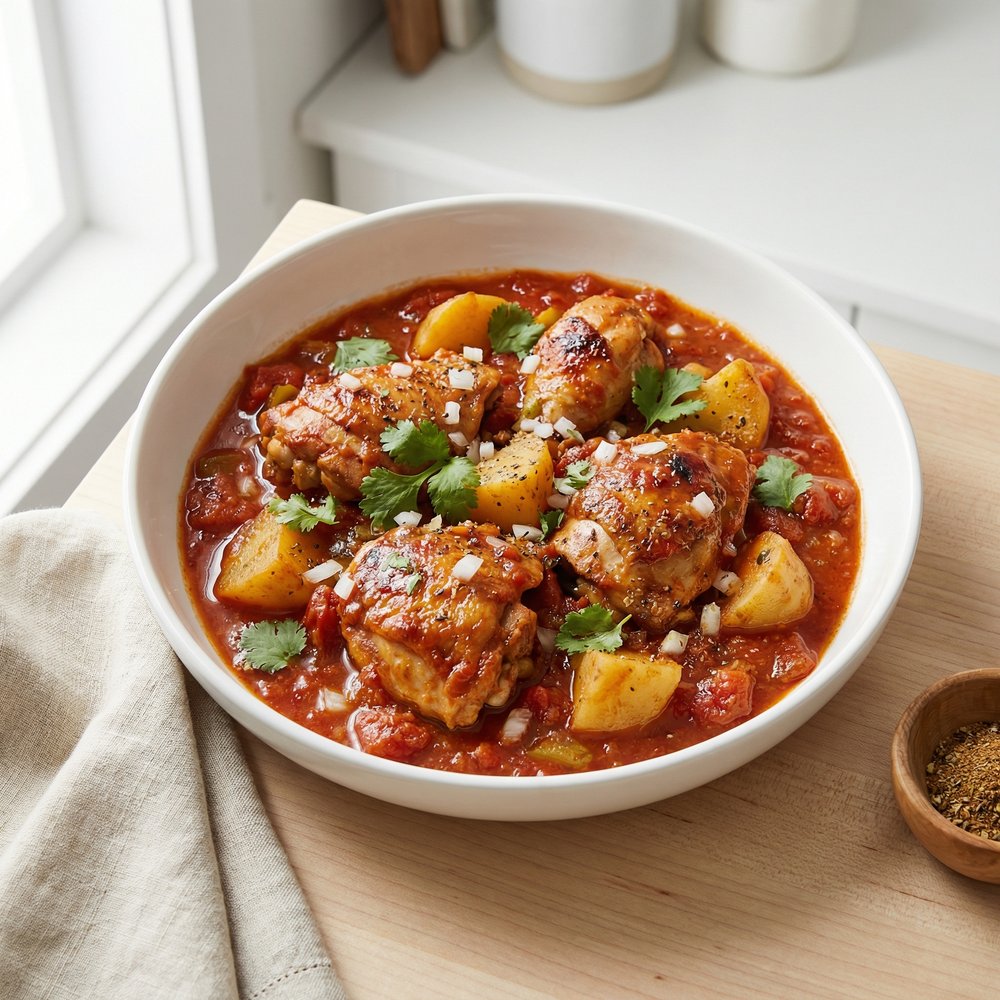 Puerto Rican-Style Chicken Stew (Pollo Guisado)
