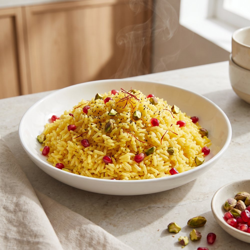 Pomegranate-Studded Middle Eastern Rice Pilaf