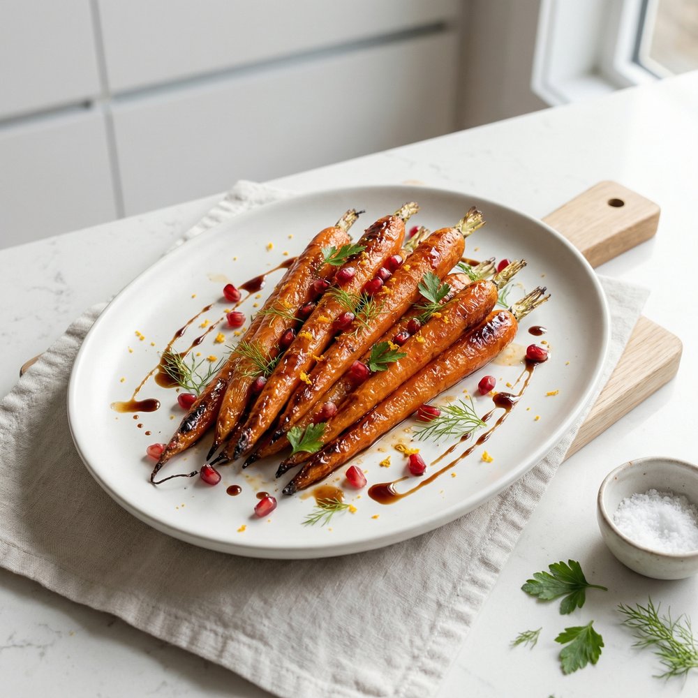 Pomegranate Glazed Carrots