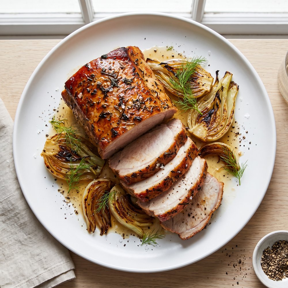 Pork Roast with Fennel Seed and Ouzo