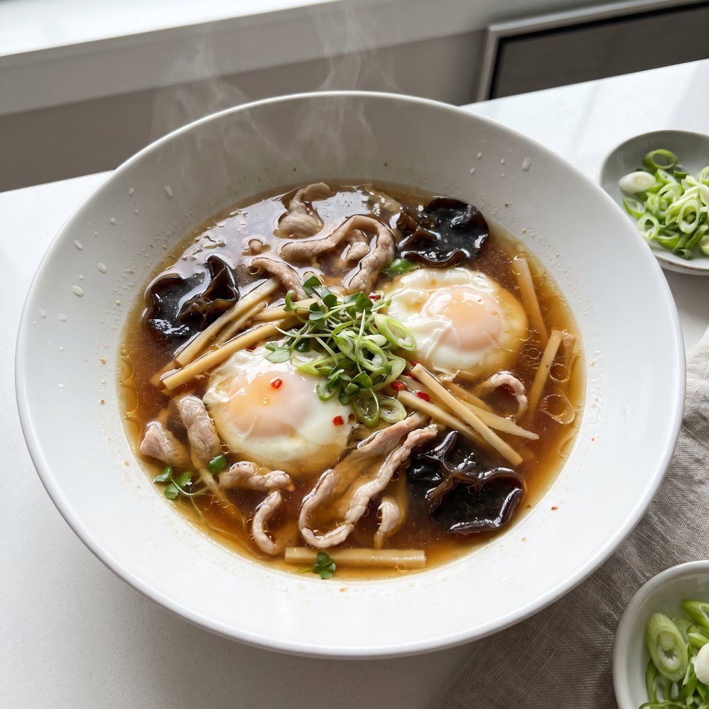 Pork Soup with Bamboo Shoots and Cloud Ear Mushrooms
