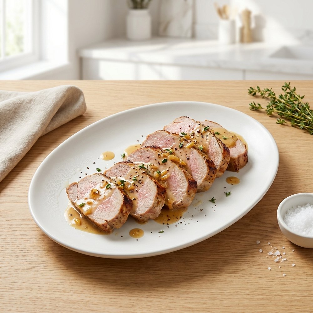 Pork Tenderloin with Dijon Marsala Sauce