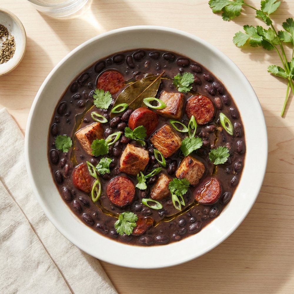 Black Bean and Pork Chorizo Stew