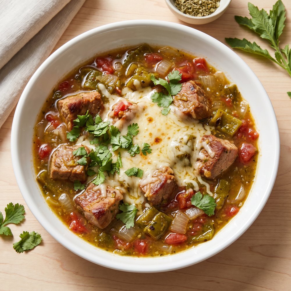 Pork and Green Chile Mexican Stew