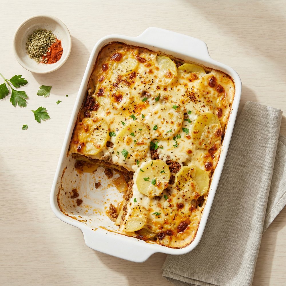 Potato Moussaka without Eggplant