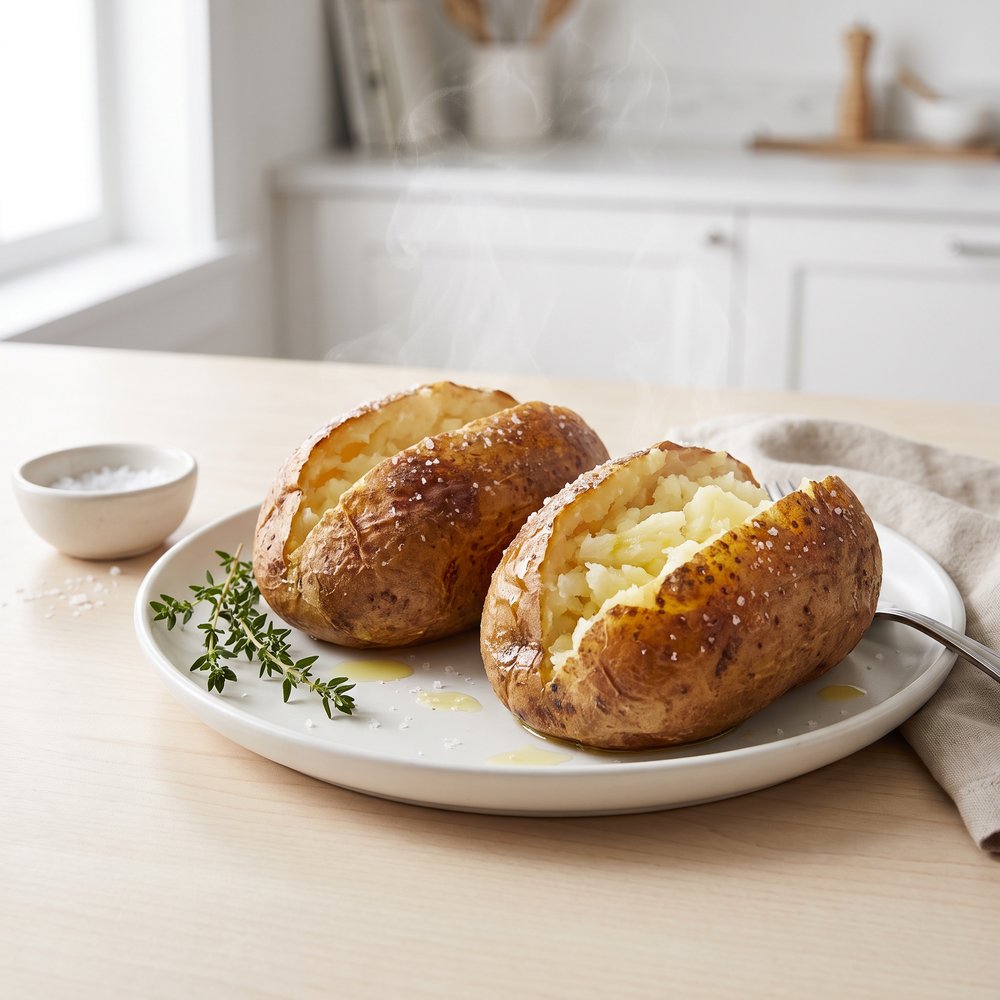 Pressure Cooker Baked Idaho Potatoes