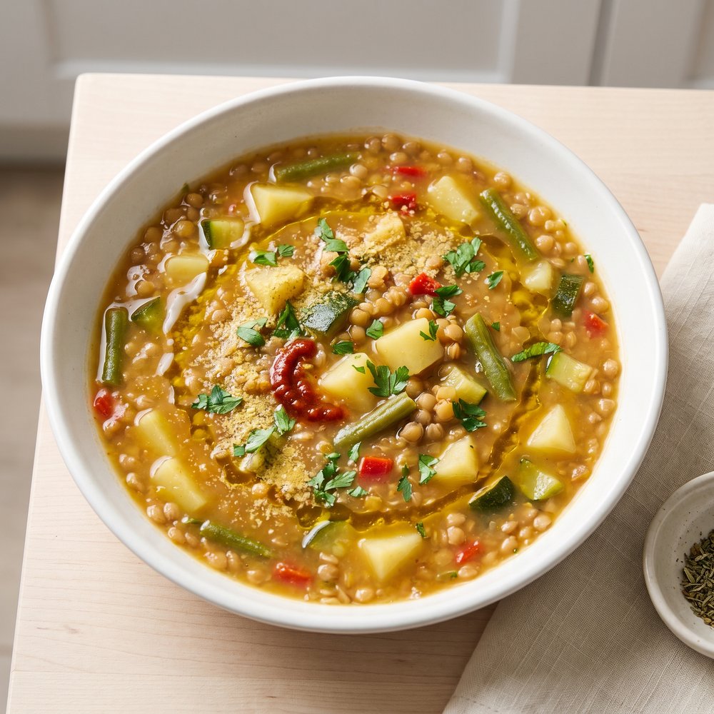 Pressure Cooker Buckwheat Minestra