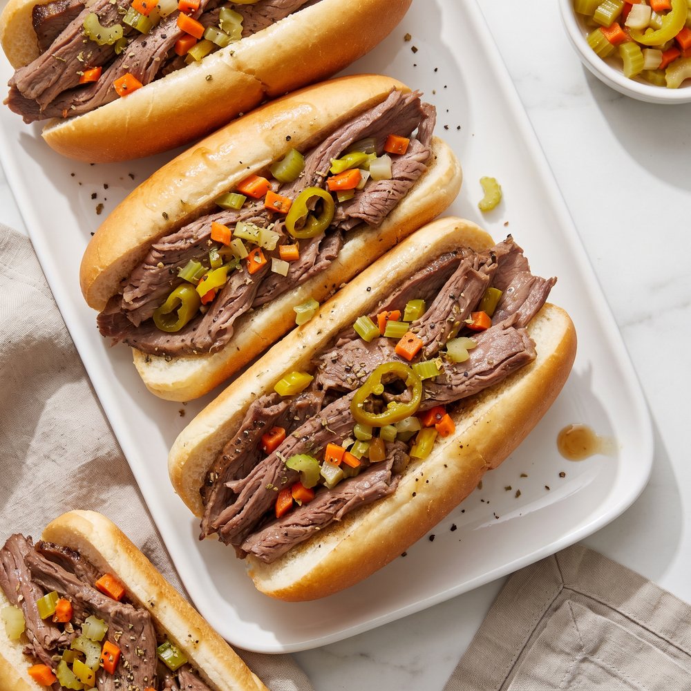 Pressure Cooker Chicago-Style Italian Beef