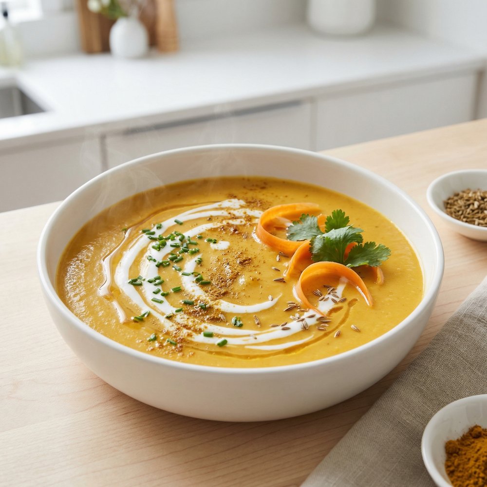 Pressure Cooker Cream of Carrot Soup