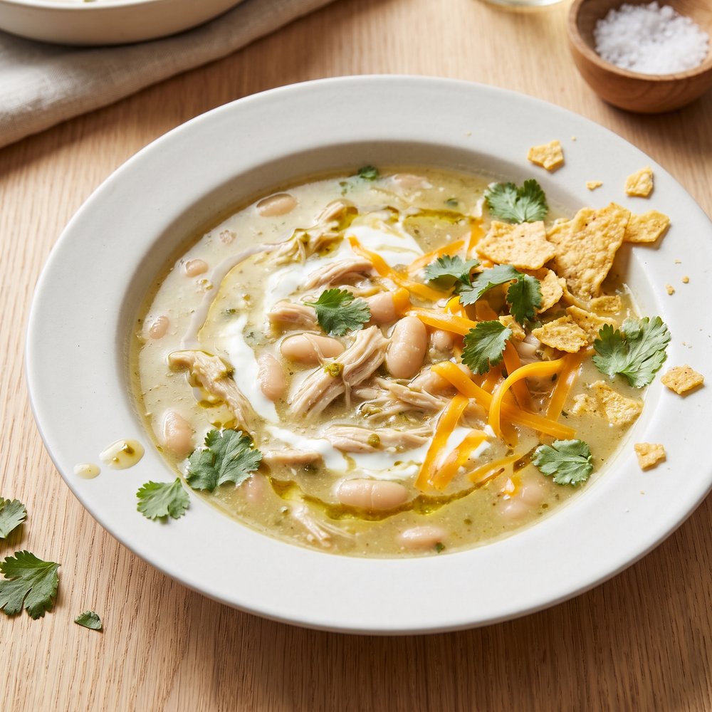 Pressure Cooker Green Chile Chicken Chili