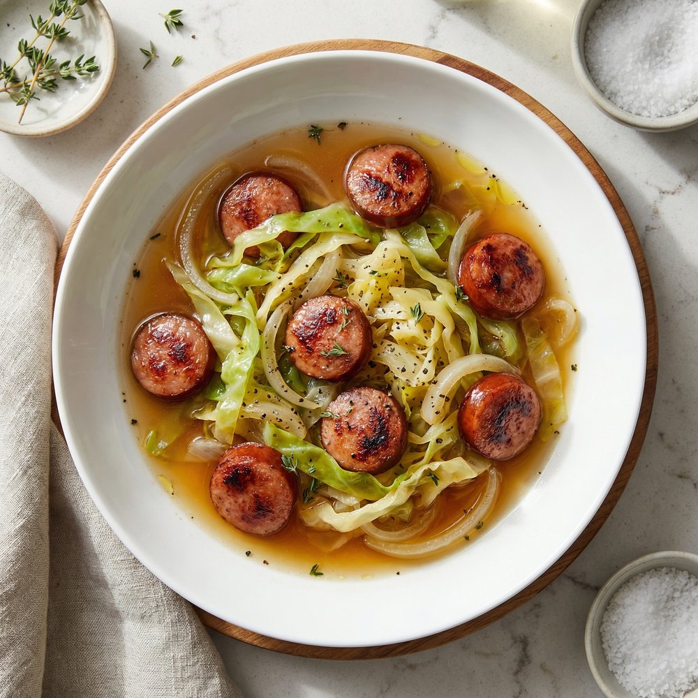 Pressure Cooker Kielbasa with Cabbage
