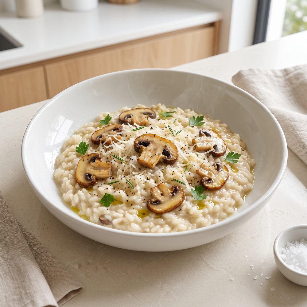 Pressure Cooker Mushroom Risotto