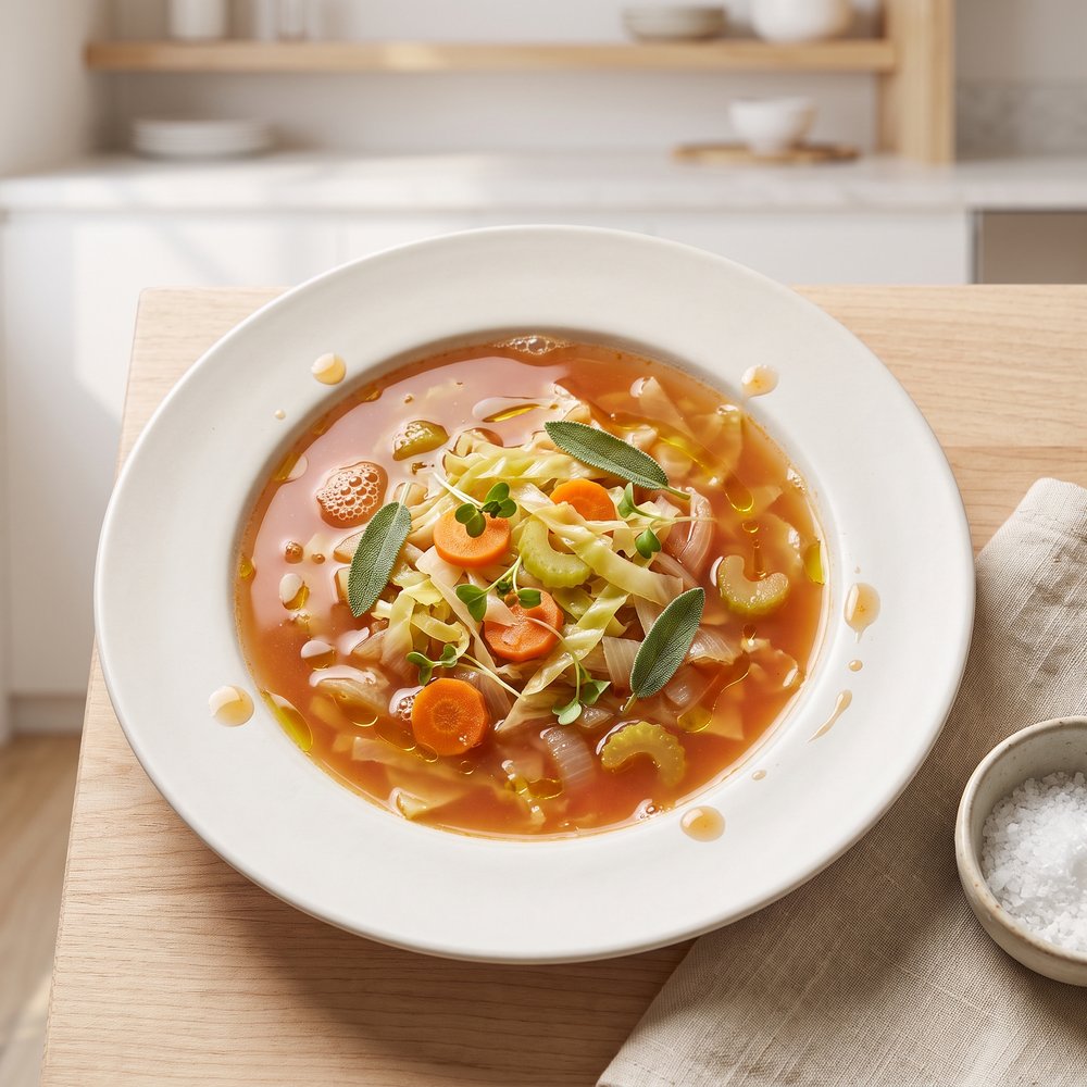 Pressure Cooker Plant-Based Cabbage Cleanse Soup