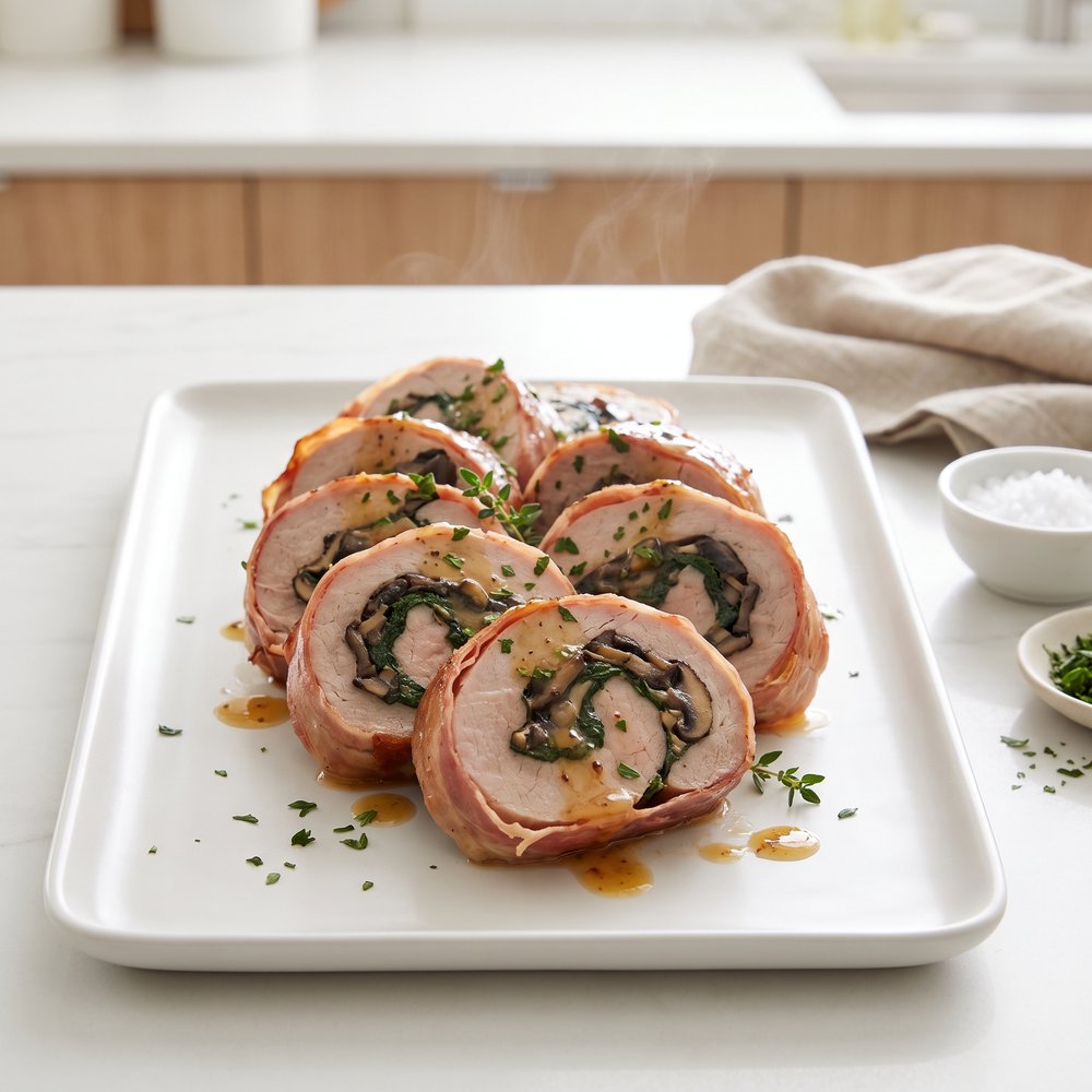 Prosciutto-Layered Stuffed Pork Tenderloin