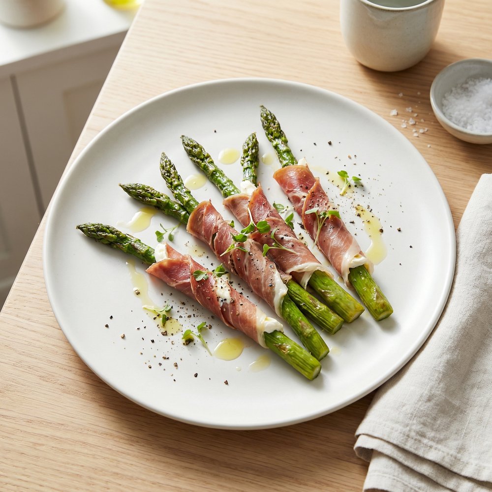Asparagus Spears Wrapped in Prosciutto