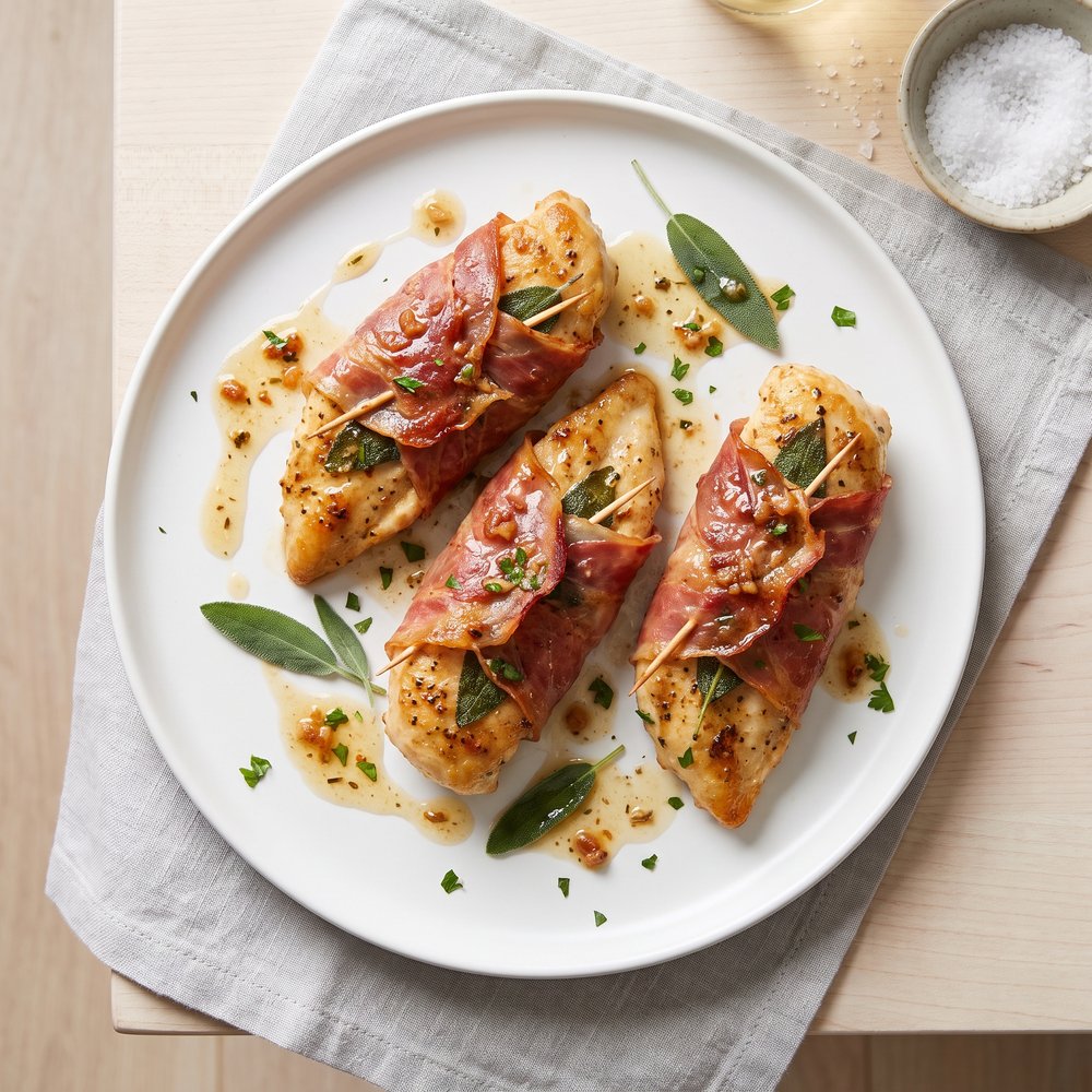 Prosciutto-Wrapped Chicken Saltimbocca