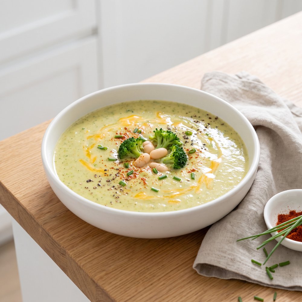 Protein-Rich Broccoli Cheddar Soup